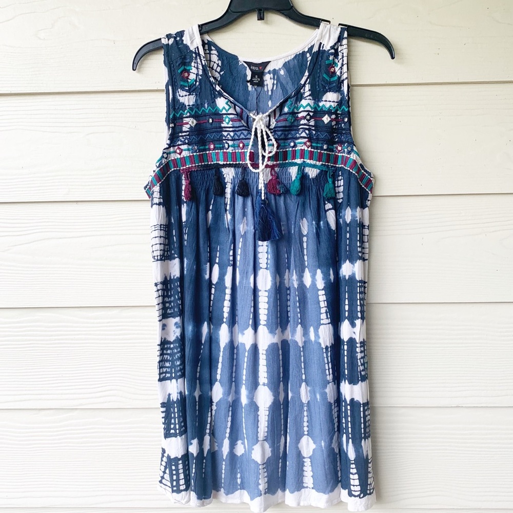 NWT ➡️BOHEMIAN SUNDRESS WITH TASSELS SZ S